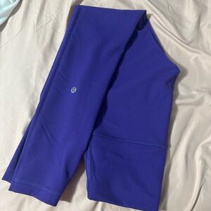 Purple High-Waisted Leggings